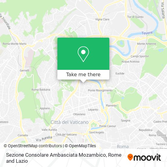 Sezione Consolare Ambasciata Mozambico map