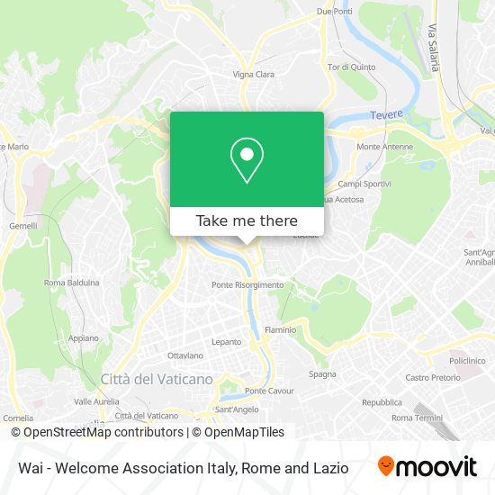 Wai - Welcome Association Italy map