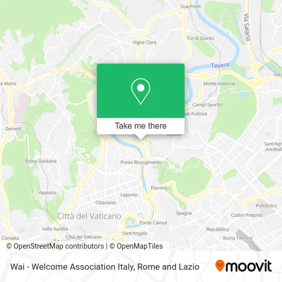 Wai - Welcome Association Italy map