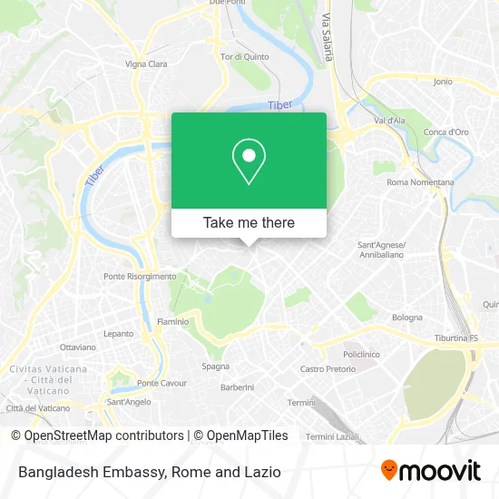 Bangladesh Embassy map