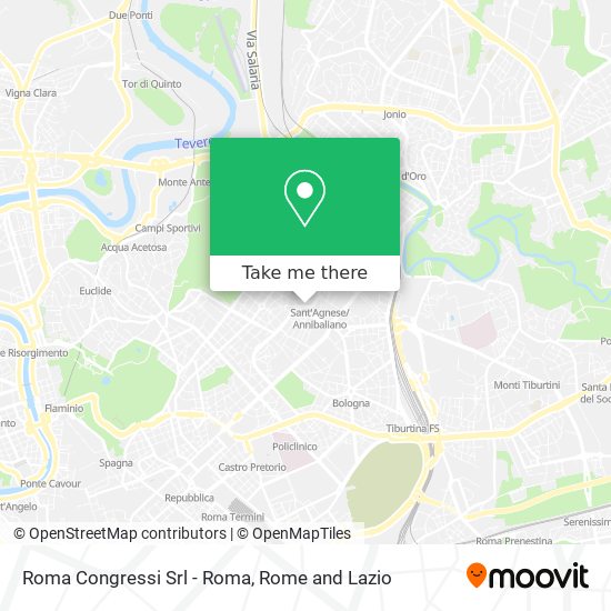 Roma Congressi Srl - Roma map