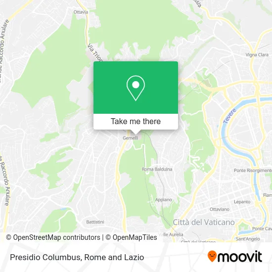 Presidio Columbus map