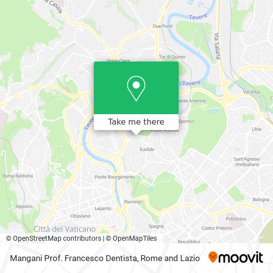 Mangani Prof. Francesco Dentista map