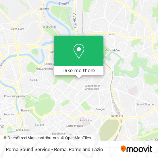 Roma Sound Service - Rome map