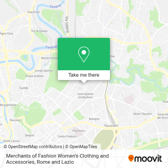 Merchants of Fashion Women's Clothing and Accessories map