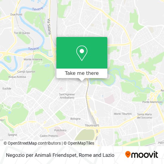 Negozio per Animali Friendspet map