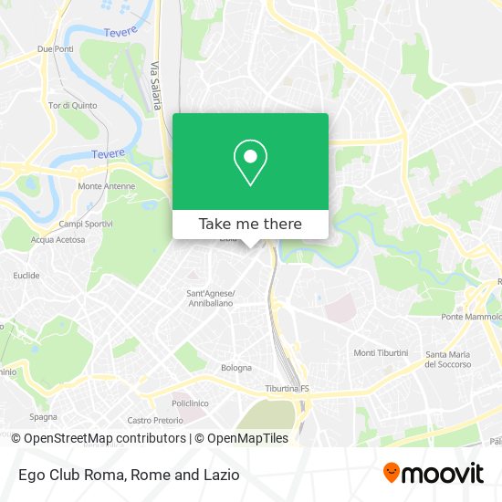 Ego Club Roma map