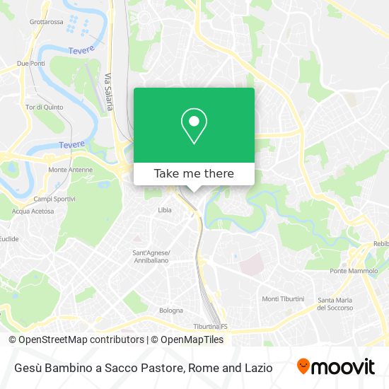 Gesù Bambino a Sacco Pastore map