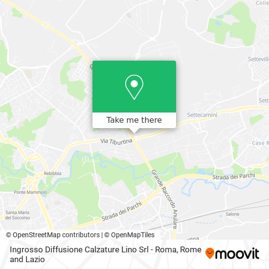 Ingrosso Diffusione Calzature Lino Srl - Roma map