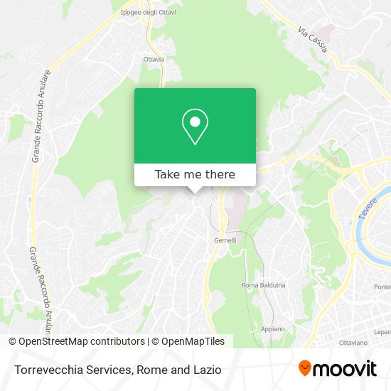 Torrevecchia Services map