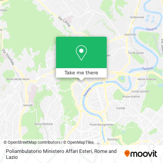 Poliambulatorio Ministero Affari Esteri map
