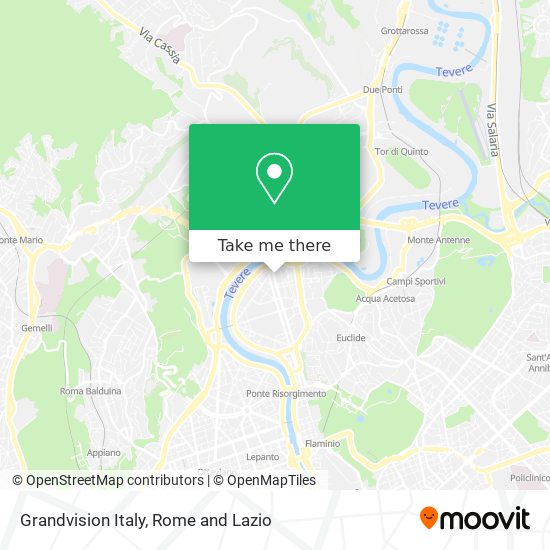 Grandvision Italy map