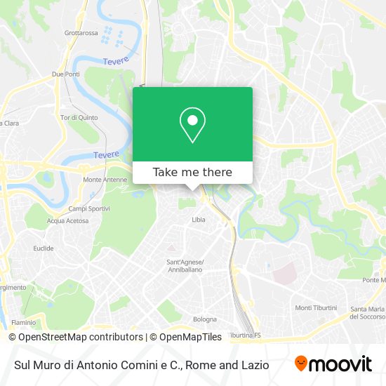 Sul Muro di Antonio Comini e C. map