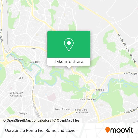 Uci Zonale Roma Fio map