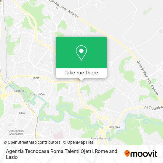 Agenzia Tecnocasa Roma Talenti Ojetti map