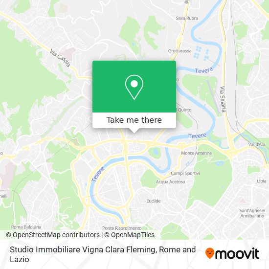 Studio Immobiliare Vigna Clara Fleming map