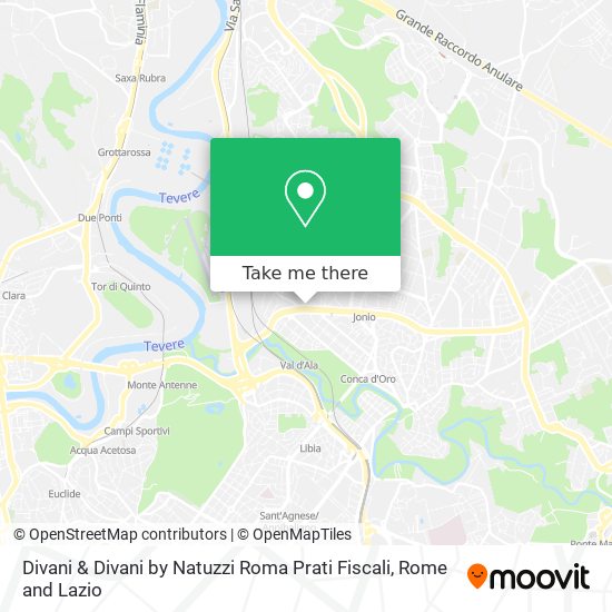 Divani & Divani by Natuzzi Roma Prati Fiscali map