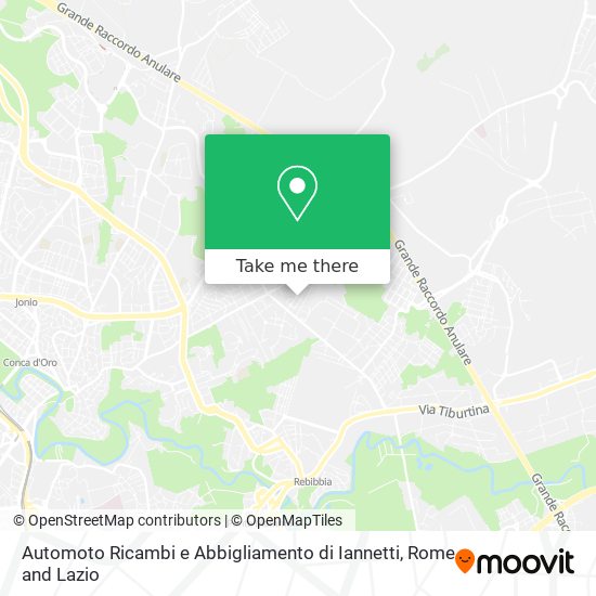 Automoto Ricambi e Abbigliamento di Iannetti map