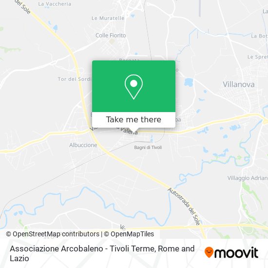 Associazione Arcobaleno - Tivoli Terme map