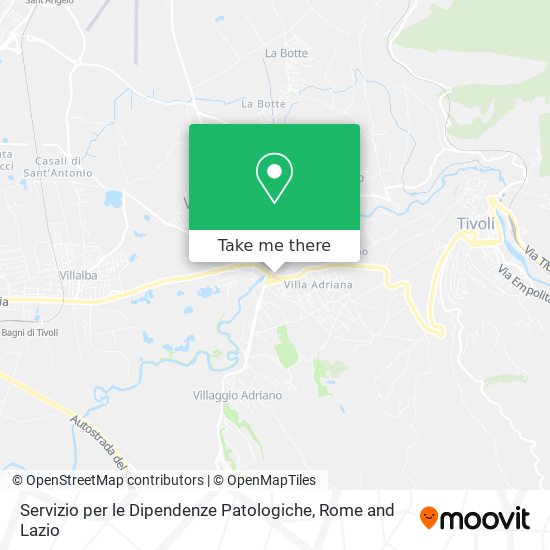 Servizio per le Dipendenze Patologiche map