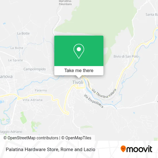 Palatina Hardware Store map