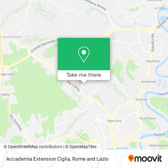 Accademia Extension Ciglia map