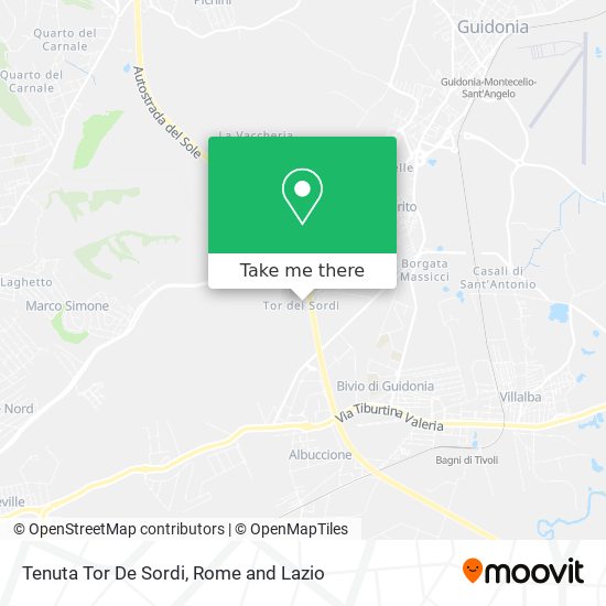Tenuta Tor De Sordi map