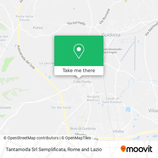 Tantamoda Srl Semplificata map