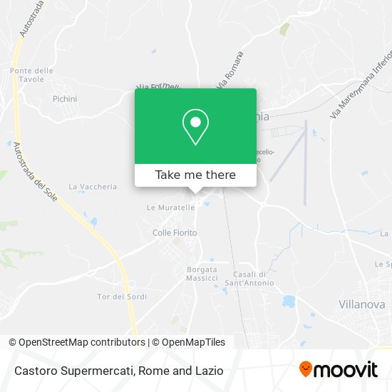 Castoro Supermercati map
