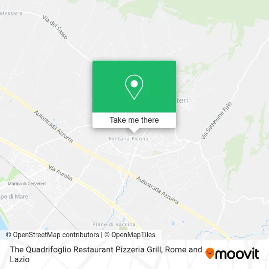 The Quadrifoglio Restaurant Pizzeria Grill map