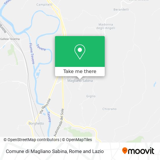 Comune di Magliano Sabina map