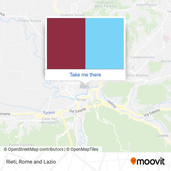 Rieti map