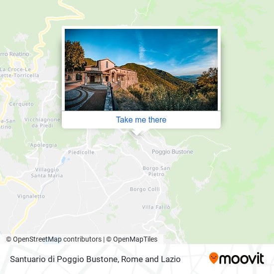 Santuario di Poggio Bustone map