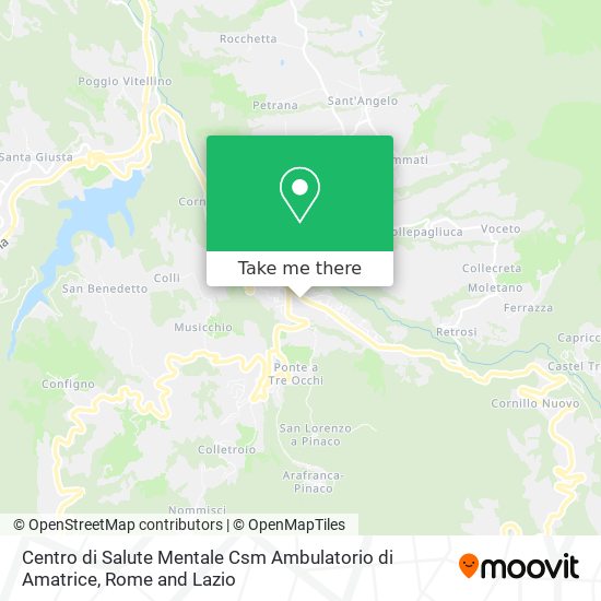 Centro di Salute Mentale Csm Ambulatorio di Amatrice map