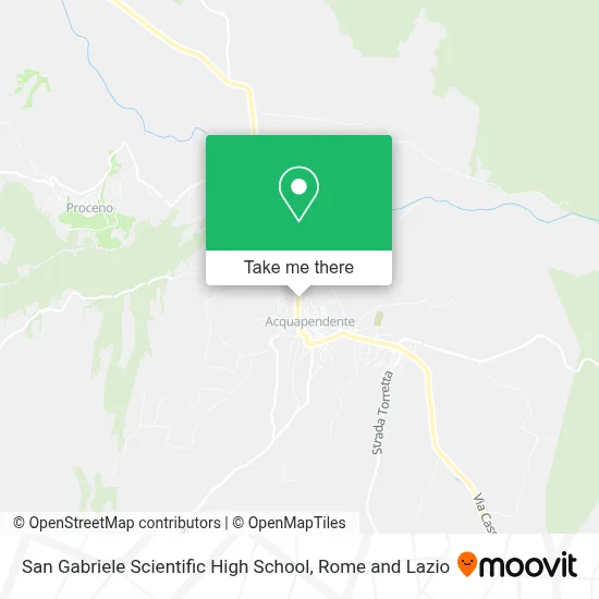 San Gabriele Scientific High School map