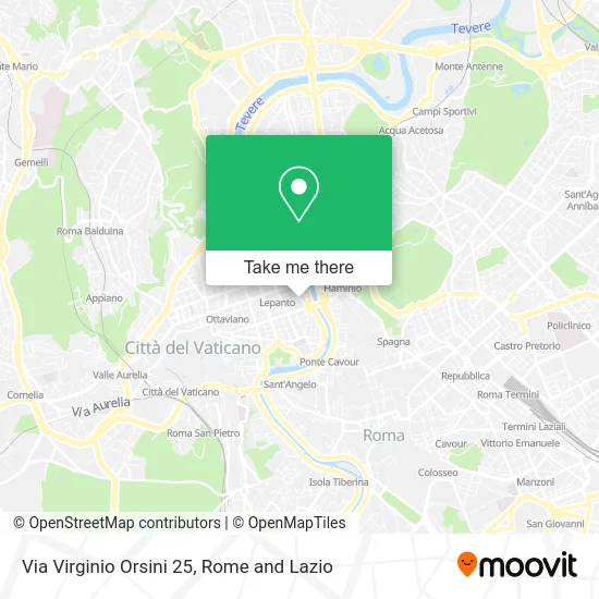 Virginio Orsini Street 25 map