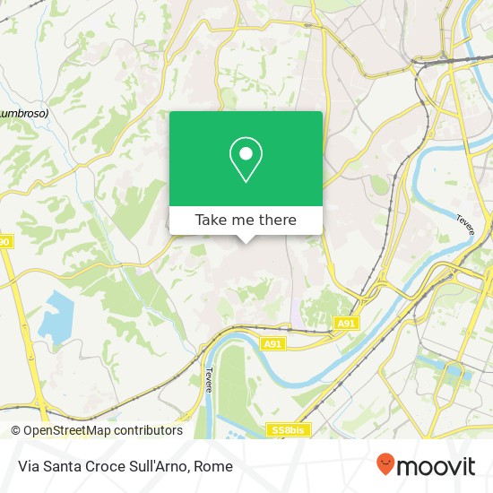Via Santa Croce Sull'Arno map