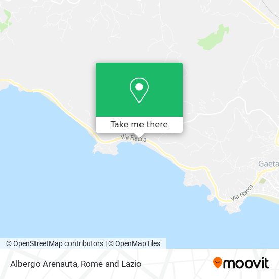 Albergo Arenauta map