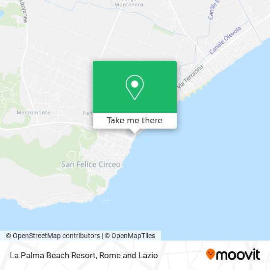La Palma Beach Resort map
