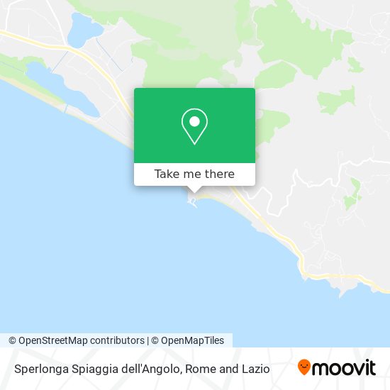 Sperlonga Spiaggia dell'Angolo map