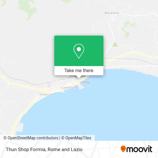 Thun Shop Formia map