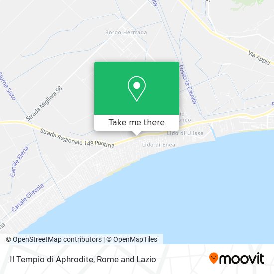 Il Tempio di Aphrodite map