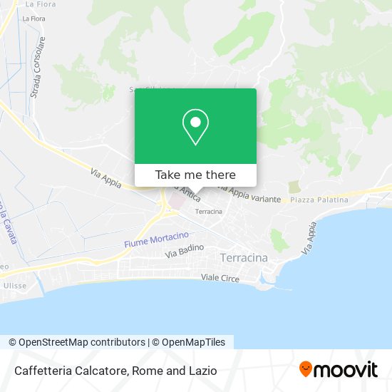 Caffetteria Calcatore map