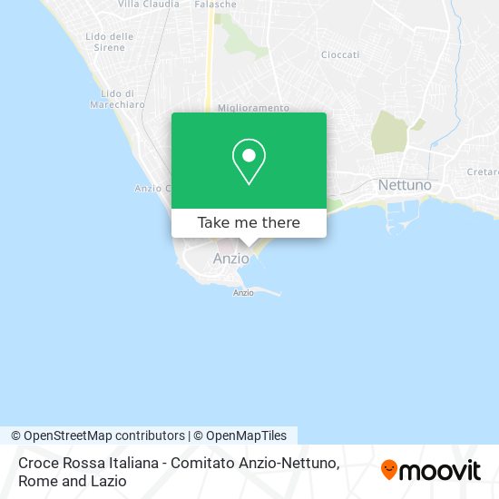 Croce Rossa Italiana - Comitato Anzio-Nettuno map