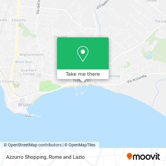 Azzurro Shopping map