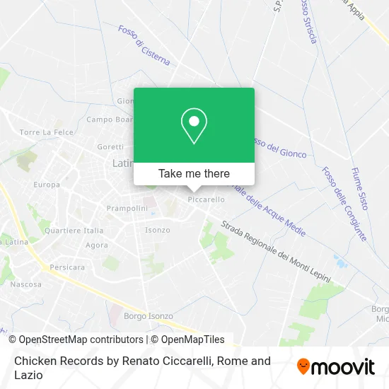 Chicken Records by Renato Ciccarelli map