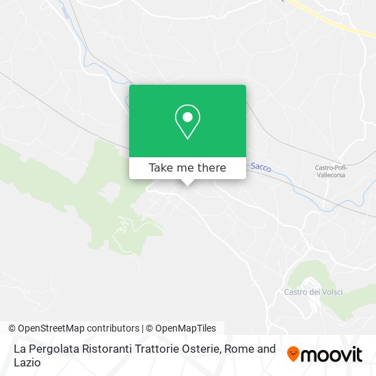 La Pergolata Ristoranti Trattorie Osterie map