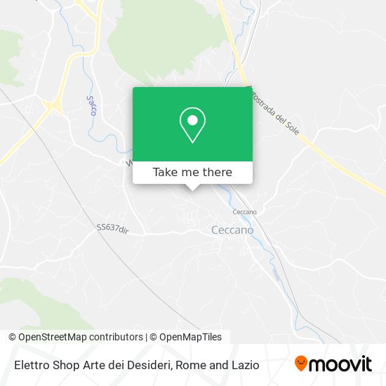 Elettro Shop Arte dei Desideri map