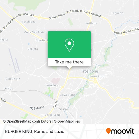 BURGER KING map