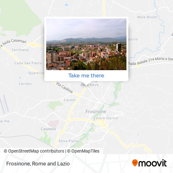 Frosinone map